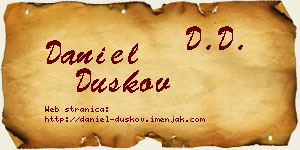 Daniel Duškov vizit kartica